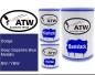 Preview: Dodge, Deep Sapphire Blue Metallic, BW / YBW: 500ml Lackdose + 500ml Klarlack + 250ml Härter - Set, von ATW Autoteile West.
